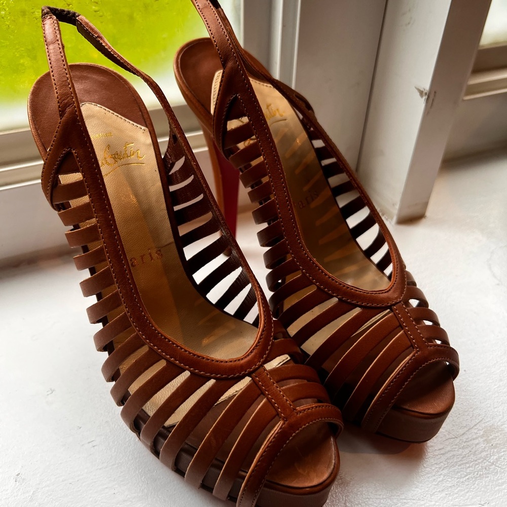 Strappy Louboutin Pumps 5.5